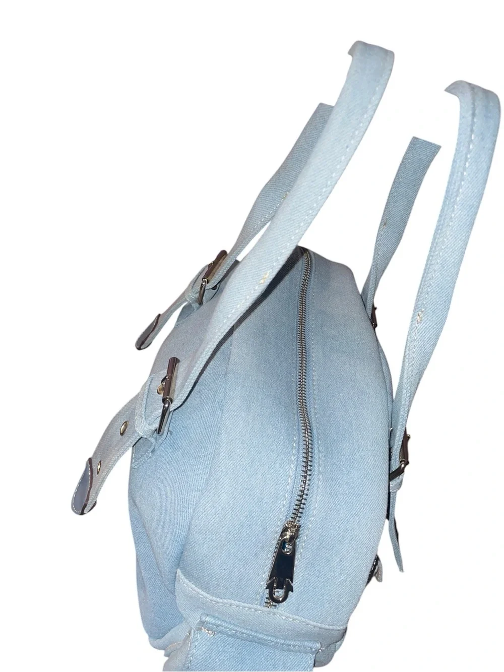 TRUE RELIGION Multi-Patch Denim Satchel Bag MWT